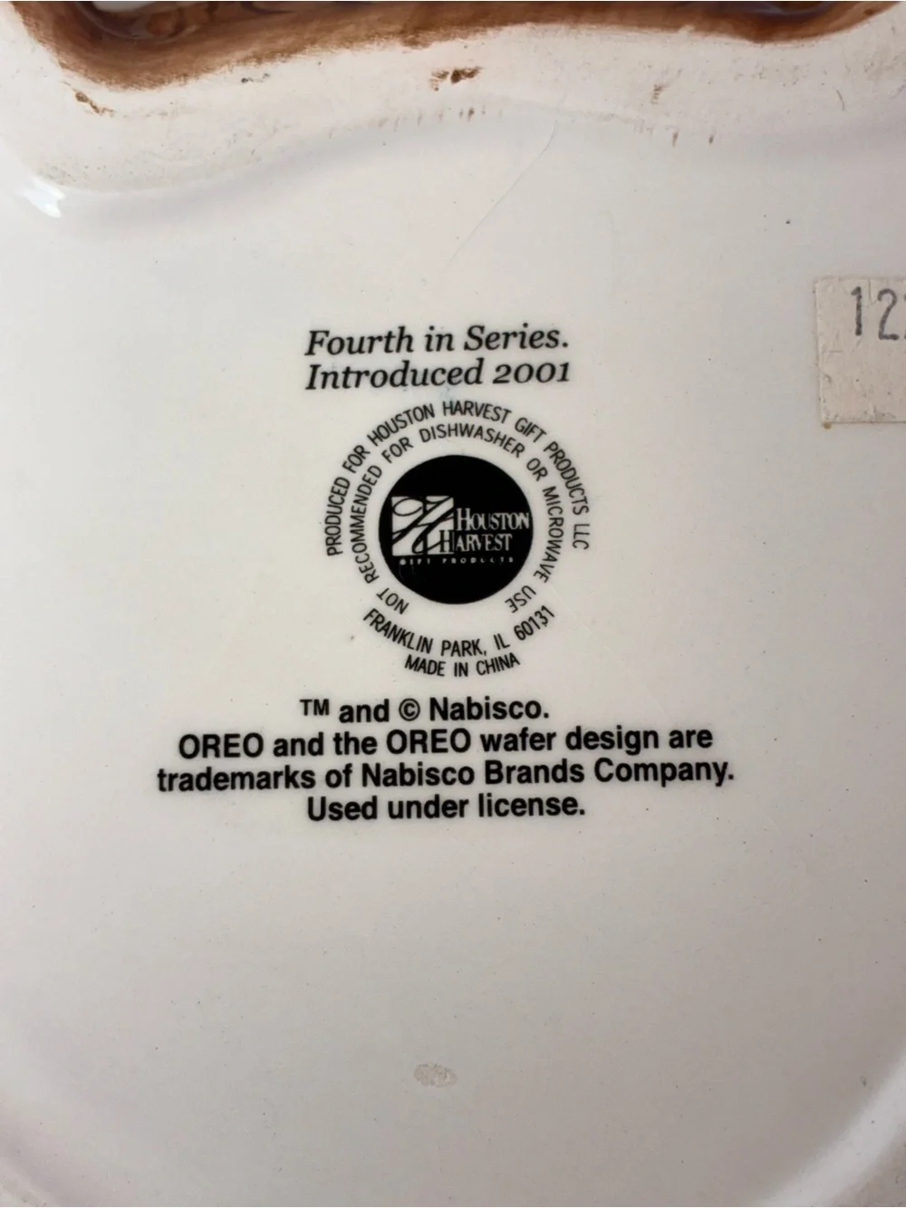 2001 Oreo Teddy Bear Cookie Jar – 4th in Series
